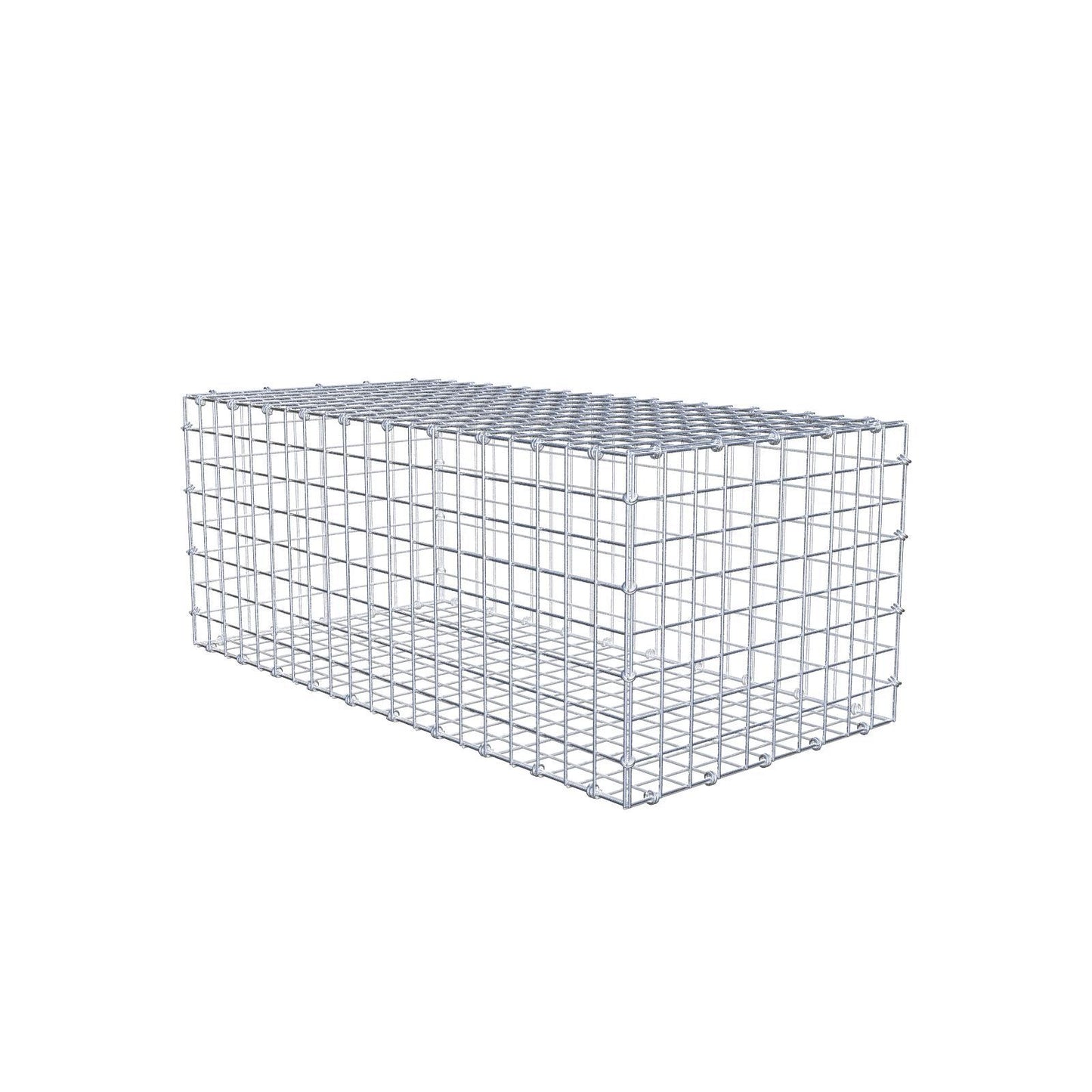 Gabione 100 cm x 40 cm x 50 cm (L x H x T), Maschenweite 5 x 5 cm, Spiralring