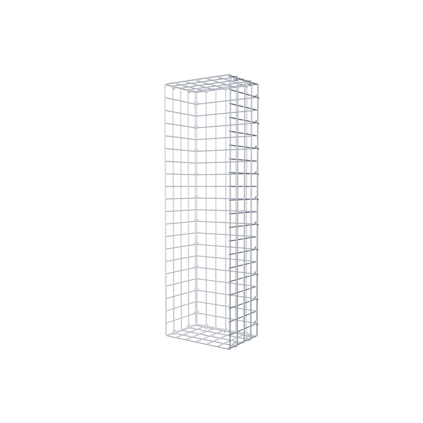 Extra gabion typ 2 100 cm x 20 cm x 30 cm (L x H x D), maskstorlek 5 cm x 5 cm, C-ring