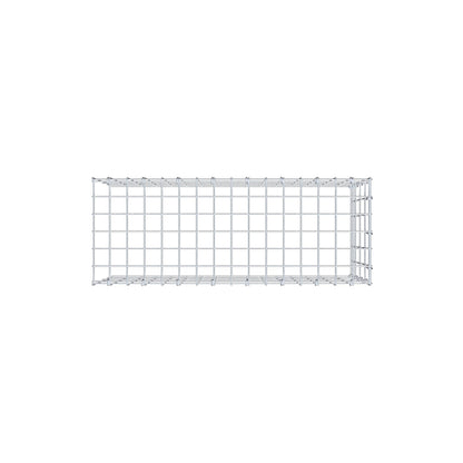 Anbaugabione Typ 4 80 cm x 40 cm x 30 cm (L x H x T), Maschenweite 5 cm x 10 cm, C-Ring