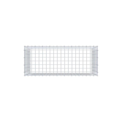 Gavión complementario de tipo 3 100 cm x 60 cm x 40 cm (L x A x P), malla 5 cm x 5 cm, anillo en C