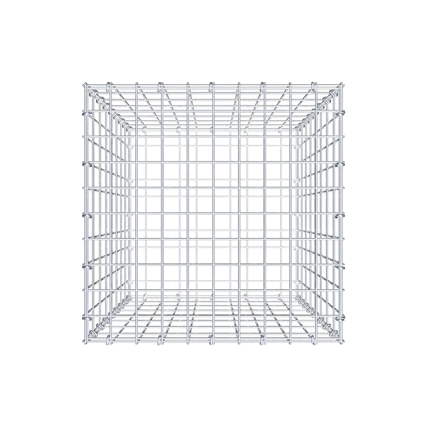 Schanskorf 80 cm x 50 cm x 50 cm (L x H x D), maaswijdte 5 cm x 10 cm, C-ring