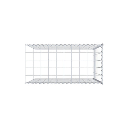 Gabbione aggiuntivo tipo 4 100 cm x 100 cm x 50 cm (L x H x P), dimensione maglia 10 cm x 10 cm, a spirale