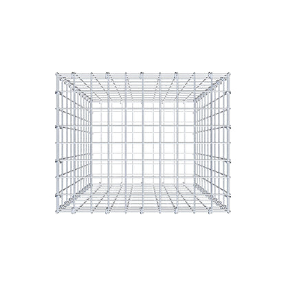 Gabbione 100 cm x 50 cm x 40 cm (L x H x P), maglia 5 cm x 10 cm, anello a C