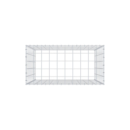 Mounted gabion type 3 100 cm x 100 cm x 50 cm (L x H x D), mesh size 10 cm x 10 cm, C-ring