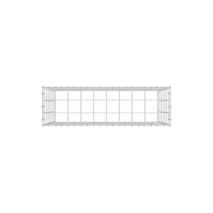 Typ 3 påbyggnadsgabion 100 cm x 70 cm x 30 cm (L x H x D), maskstorlek 10 cm x 10 cm, C-ring