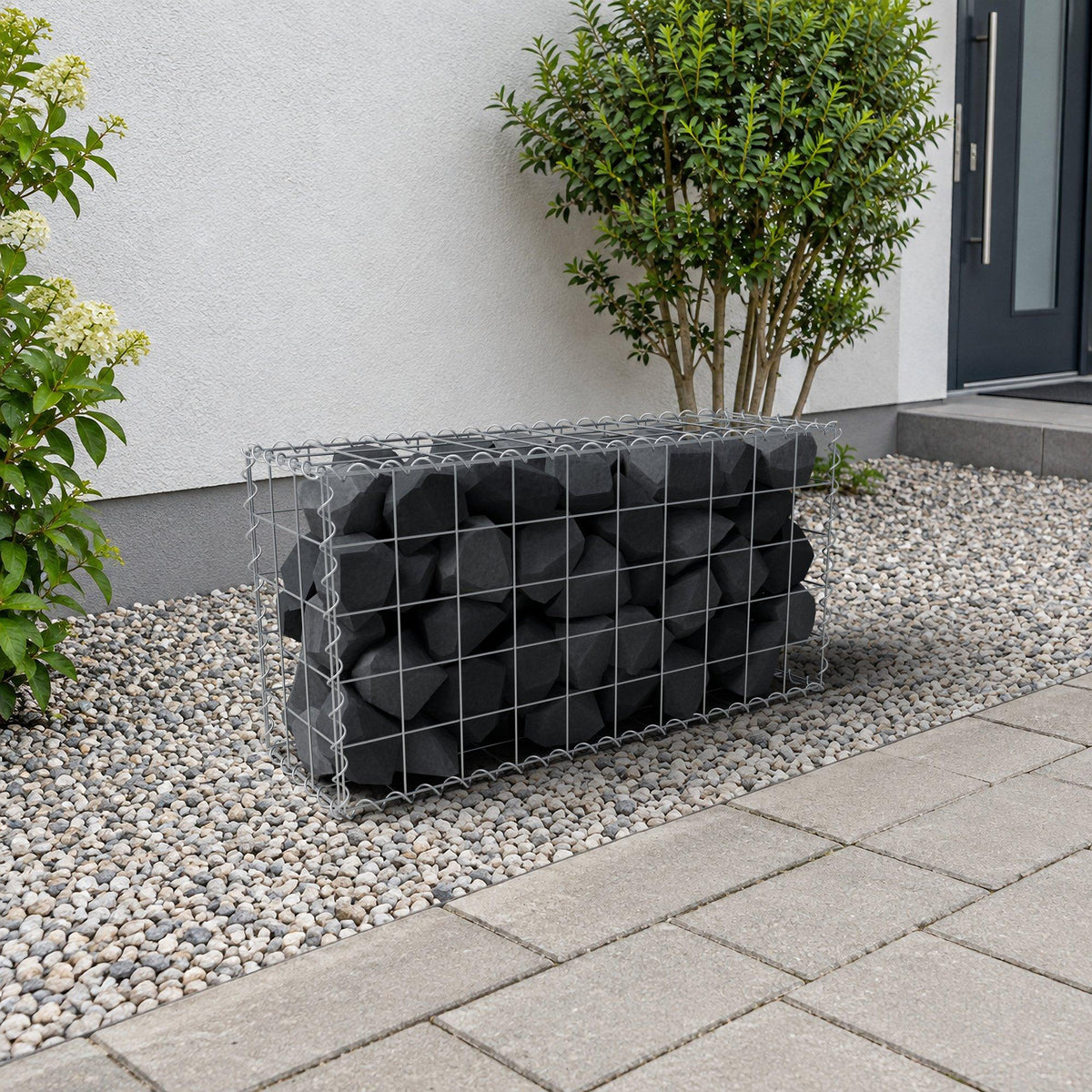 Gabion 100 cm x 50 cm x 30 cm (L x H x D), maskestørrelse 10 cm x 10 cm, spiral