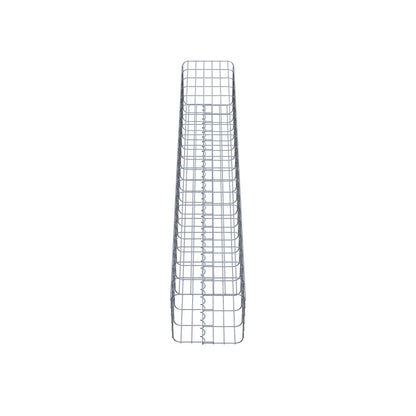 Coluna de gabião quadrada 32 cm x 32 cm, altura 200 cm, PM 5 cm x 10 cm