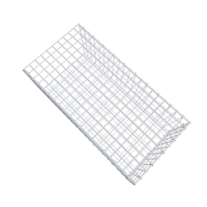 Mounted gabion type 2 100 cm x 40 cm x 50 cm, mesh size 5 cm x 10 cm, C-ring