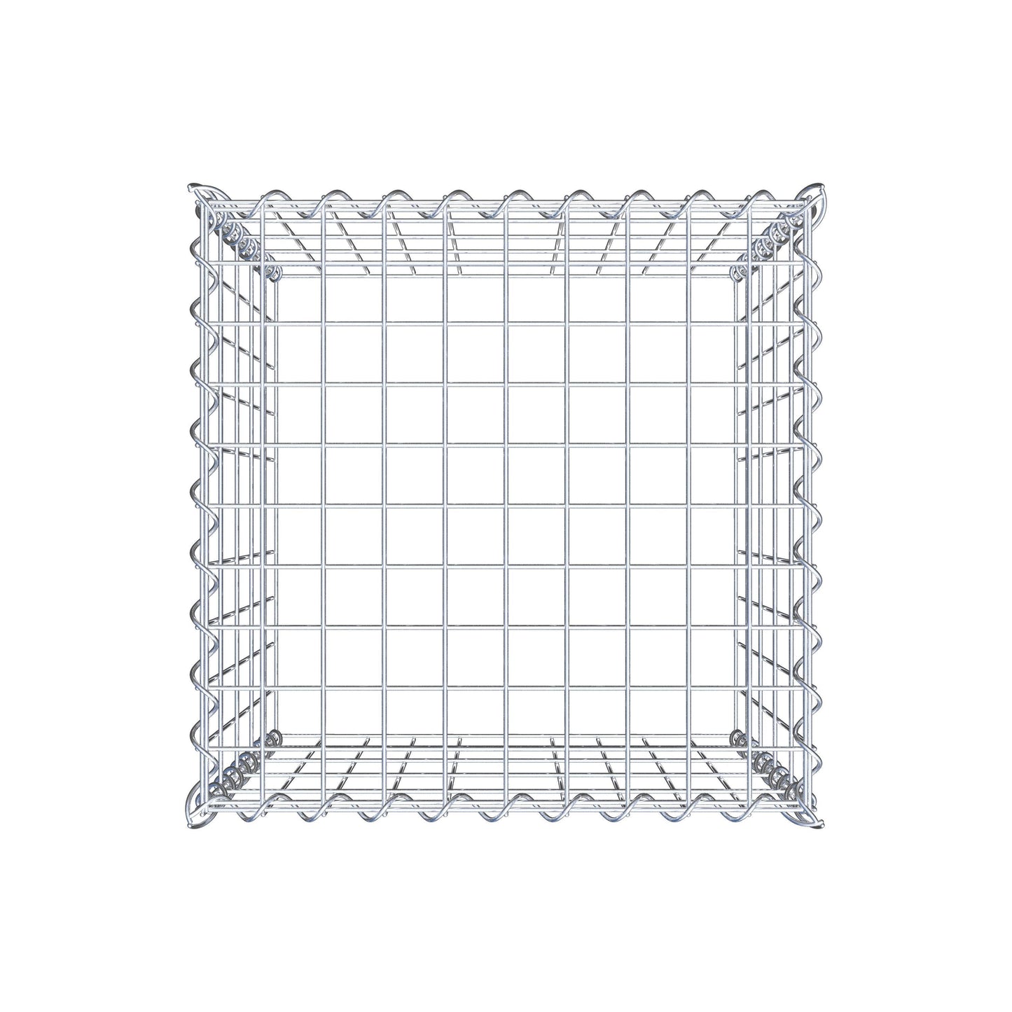 Gabion rapporté type 3 50 cm x 50 cm x 50 cm (L x H x P), mailles 5 cm x 10 cm, spirale