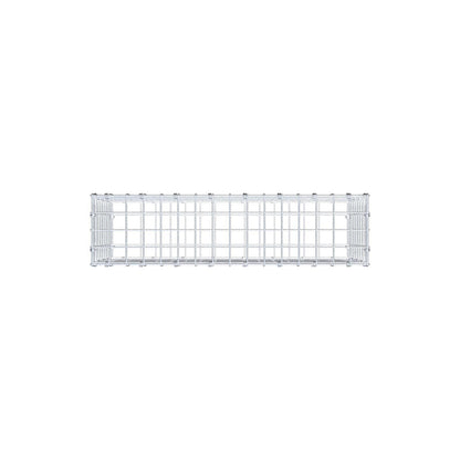 Gabion 80 cm x 40 cm x 20 cm (L x H x D), maskestørrelse 5 x 5 cm, spiralring