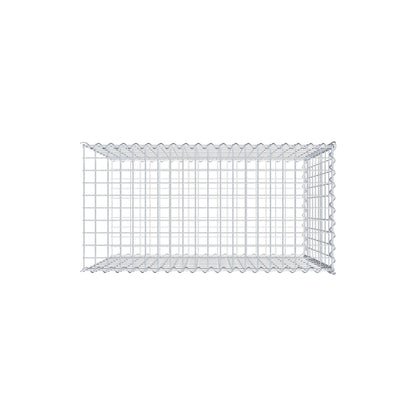 Extra gabion typ 2 100 cm x 90 cm x 50 cm (L x H x D), maskstorlek 5 cm x 10 cm, spiral