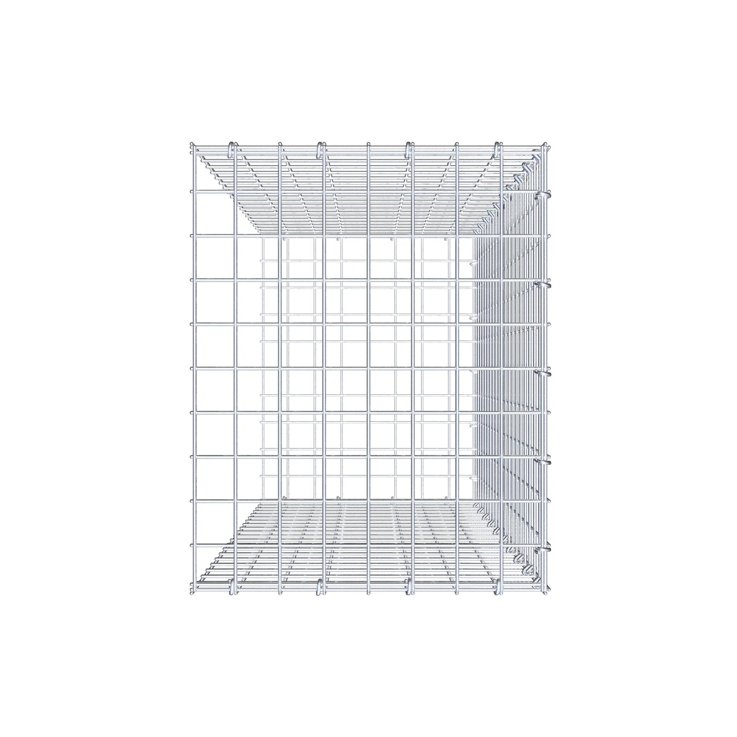 Tilläggspåle typ 2 100 cm x 40 cm x 50 cm (L x H x D), maskstorlek 5 cm x 5 cm, C-ring