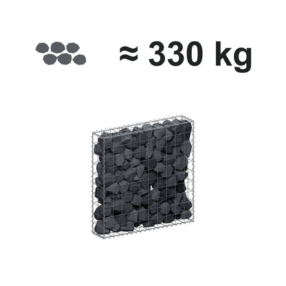 Gabion 100 cm x 100 cm x 20 cm (L x H x D), maskstorlek 10 cm x 10 cm, spiral