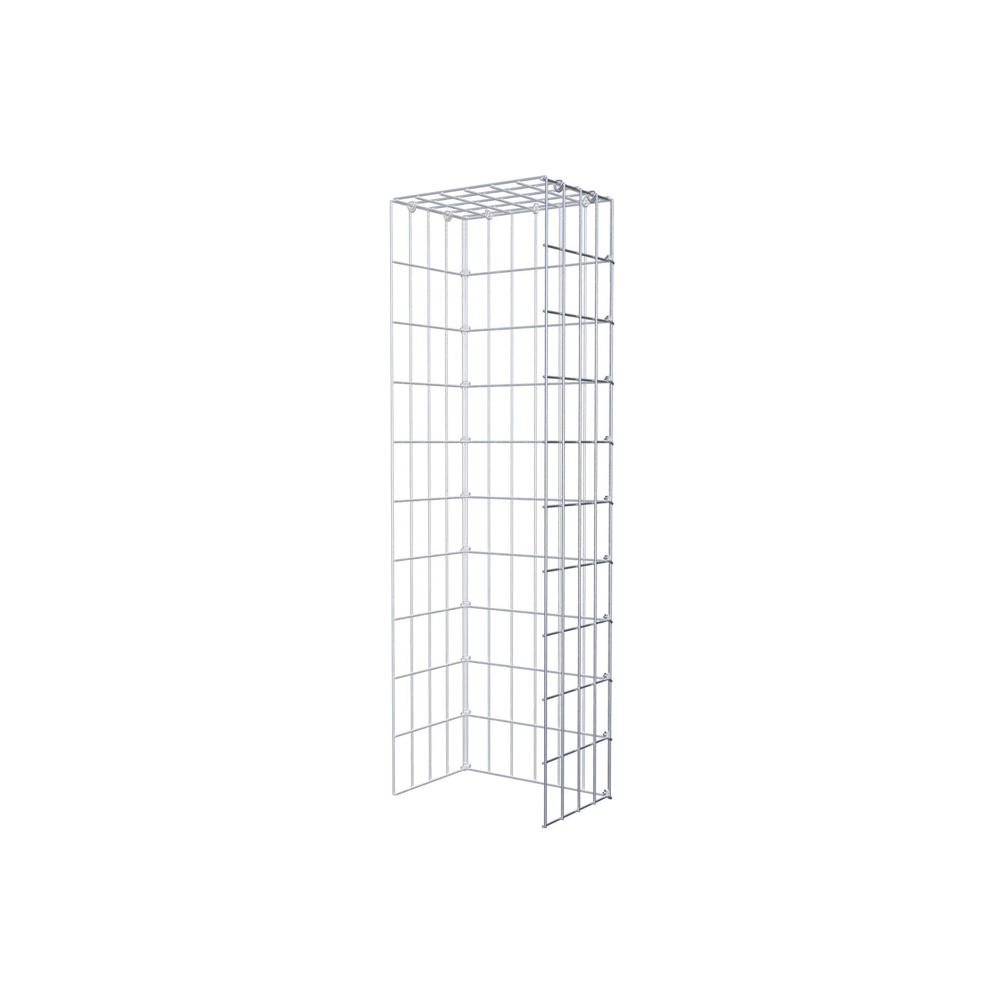 Fourche rapportée type 4 100 cm x 20 cm x 30 cm (L x H x P), mailles 5 cm x 10 cm, anneau C