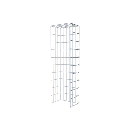 Fourche rapportée type 4 100 cm x 20 cm x 30 cm (L x H x P), mailles 5 cm x 10 cm, anneau C