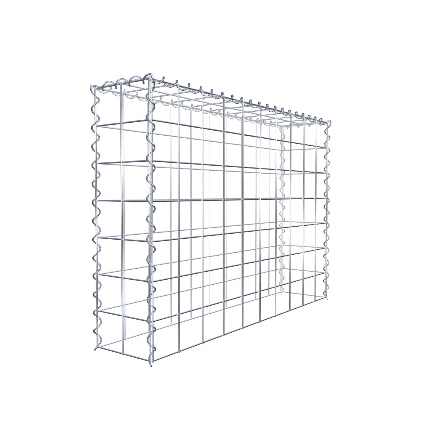Anbaugabione Typ 3 100 cm x 70 cm x 20 cm (L x H x T), Maschenweite 10 cm x 10 cm, Spirale