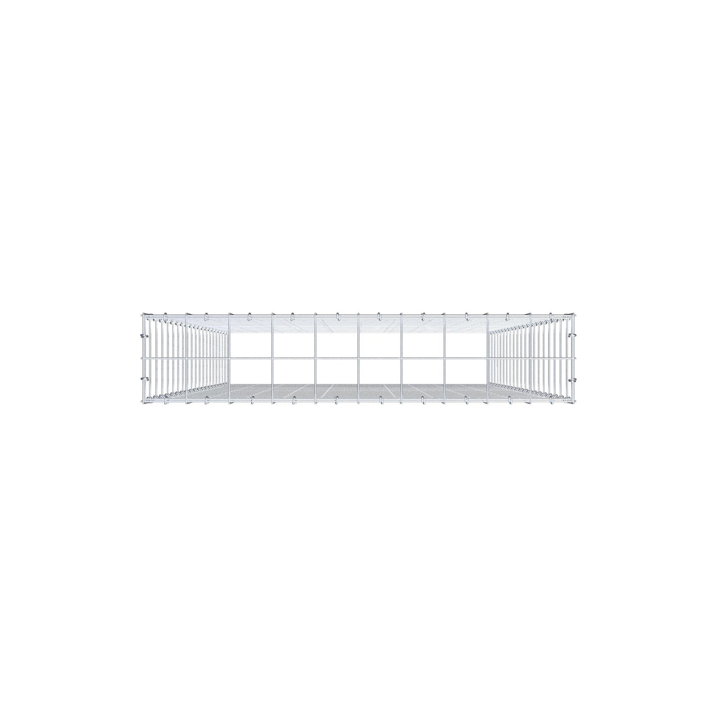 Anbaugabione Typ 3 200 cm x 100 cm x 20 cm (L x H x T), Maschenweite 10 cm x 10 cm, C-Ring