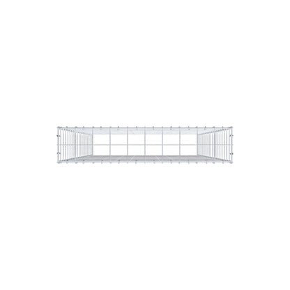 Anbaugabione Typ 3 200 cm x 100 cm x 20 cm (L x H x T), Maschenweite 10 cm x 10 cm, C-Ring