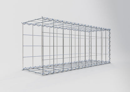 Opvokset gabion type 2 100 cm x 40 cm x 30 cm (L x H x D), maskestørrelse 10 cm x 10 cm, spiral