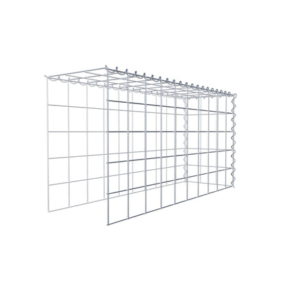 Anbaugabione Typ 4 100 cm x 50 cm x 30 cm (L x H x T), Maschenweite 10 cm x 10 cm, Spirale