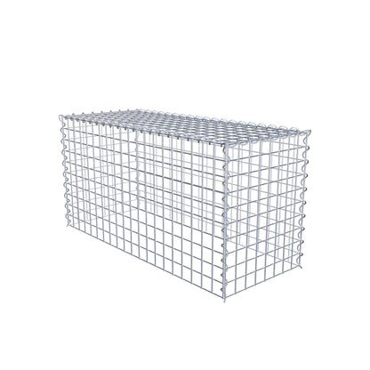 Gavión complementario tipo 3 100 cm x 50 cm x 40 cm (L x A x P), malla 5 cm x 5 cm, espiral