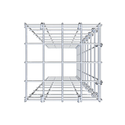 Anbaugabione Typ 4 100 cm x 20 cm x 20 cm (L x H x T), Maschenweite 5 cm x 10 cm, C-Ring
