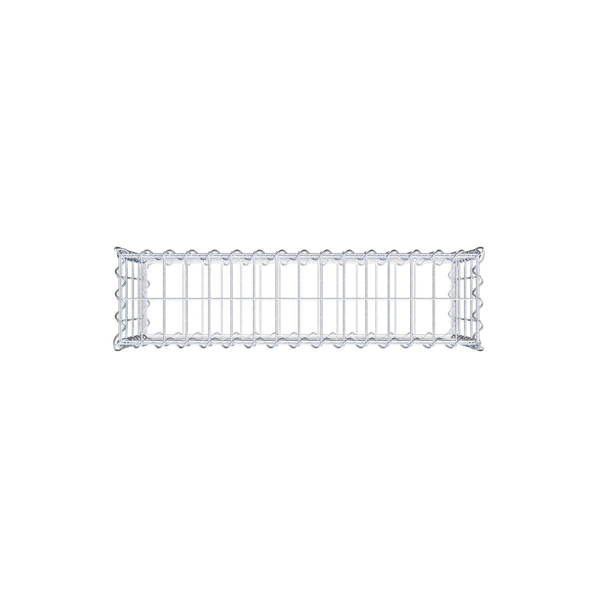 Gabion 80 cm x 40 cm x 20 cm (L x H x D), maskstorlek 5 cm x 10 cm, spiral