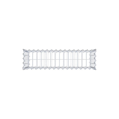 Gabion 80 cm x 40 cm x 20 cm (L x H x D), maskstorlek 5 cm x 10 cm, spiral