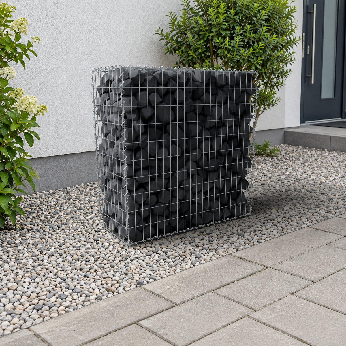 Gabion 100 cm x 100 cm x 40 cm (L x H x D), maskstorlek 5 cm x 10 cm, spiral