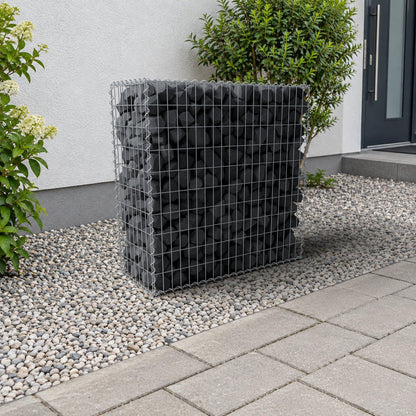 Gabion 100 cm x 100 cm x 40 cm (L x H x D), maskstorlek 5 cm x 10 cm, spiral