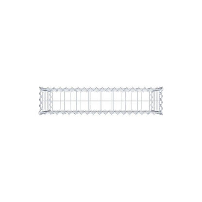 Gabbione 100 cm x 60 cm x 20 cm (L x H x P), maglia 10 cm x 10 cm, spirale
