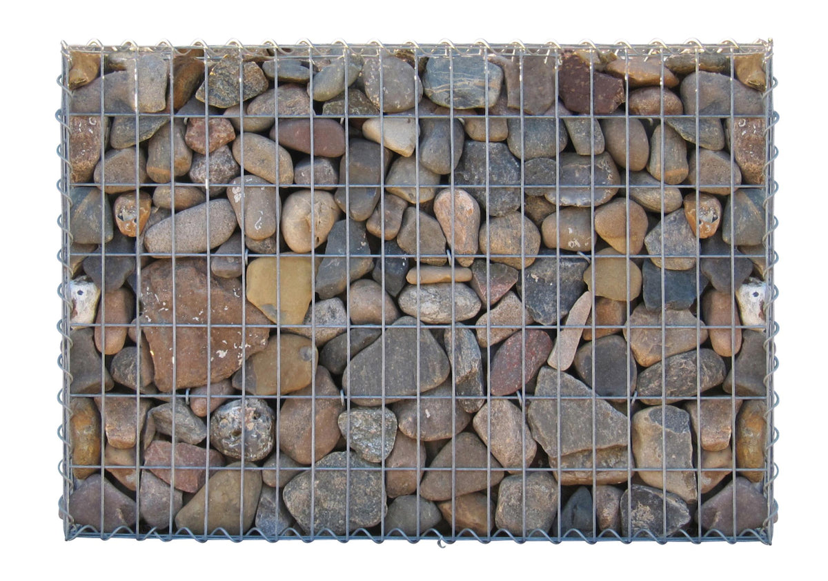 Gabião 100 cm x 70 cm x 30 cm (C x A x P), malhagem 5 cm x 10 cm, espiral