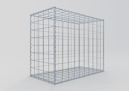 Gabion 100 cm x 80 cm x 50 cm (L x H x D), maskestørrelse 10 cm x 10 cm, spiral