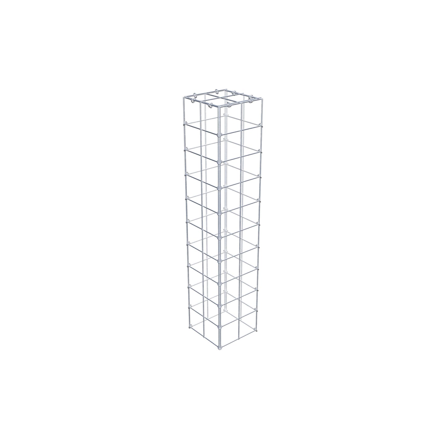 Gavión complementario de tipo 3 100 cm x 20 cm x 20 cm (L x A x P), malla 10 cm x 10 cm, anillo en C