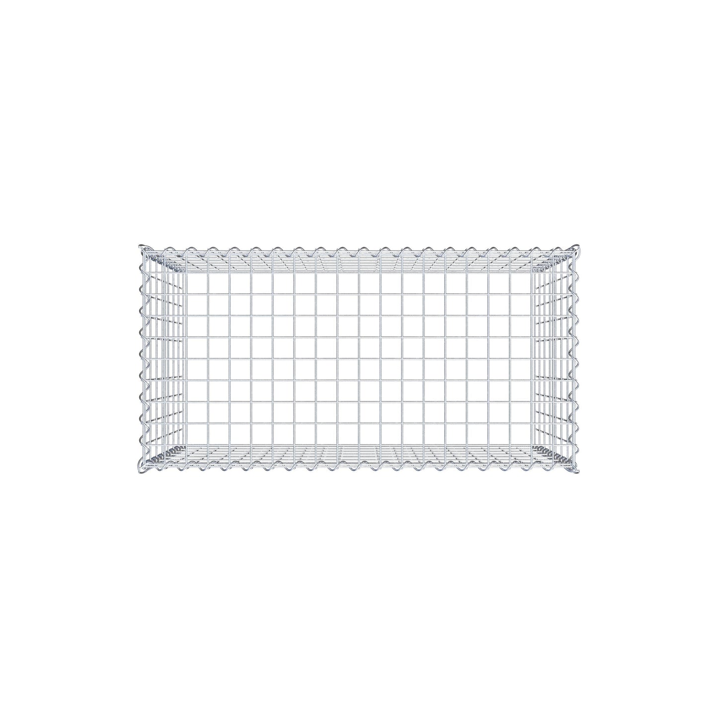 Kultiveret gabion type 3 100 cm x 70 cm x 50 cm (L x H x D), maskestørrelse 5 cm x 10 cm, spiral