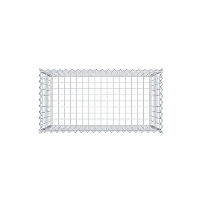 Kultiveret gabion type 3 100 cm x 70 cm x 50 cm (L x H x D), maskestørrelse 5 cm x 10 cm, spiral