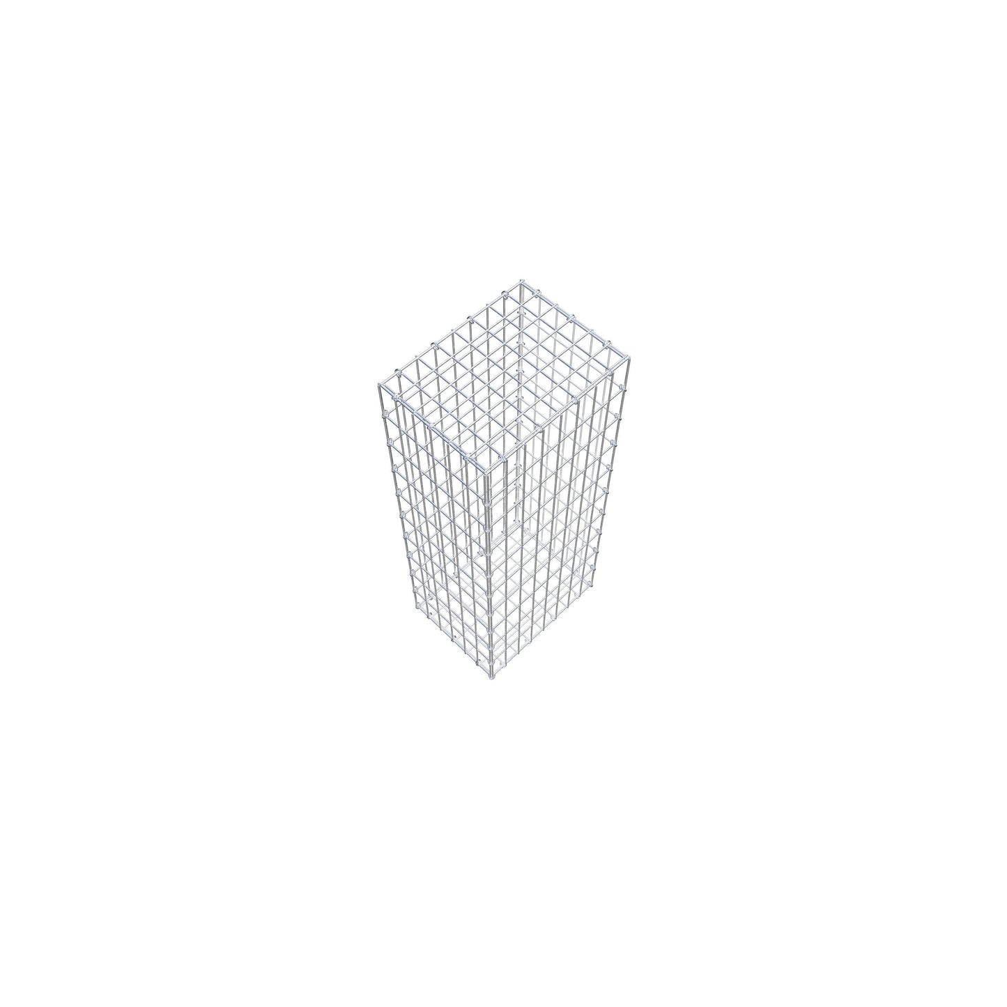 Gabbione 100 cm x 30 cm x 40 cm (L x H x P), maglia 5 cm x 10 cm, anello a C