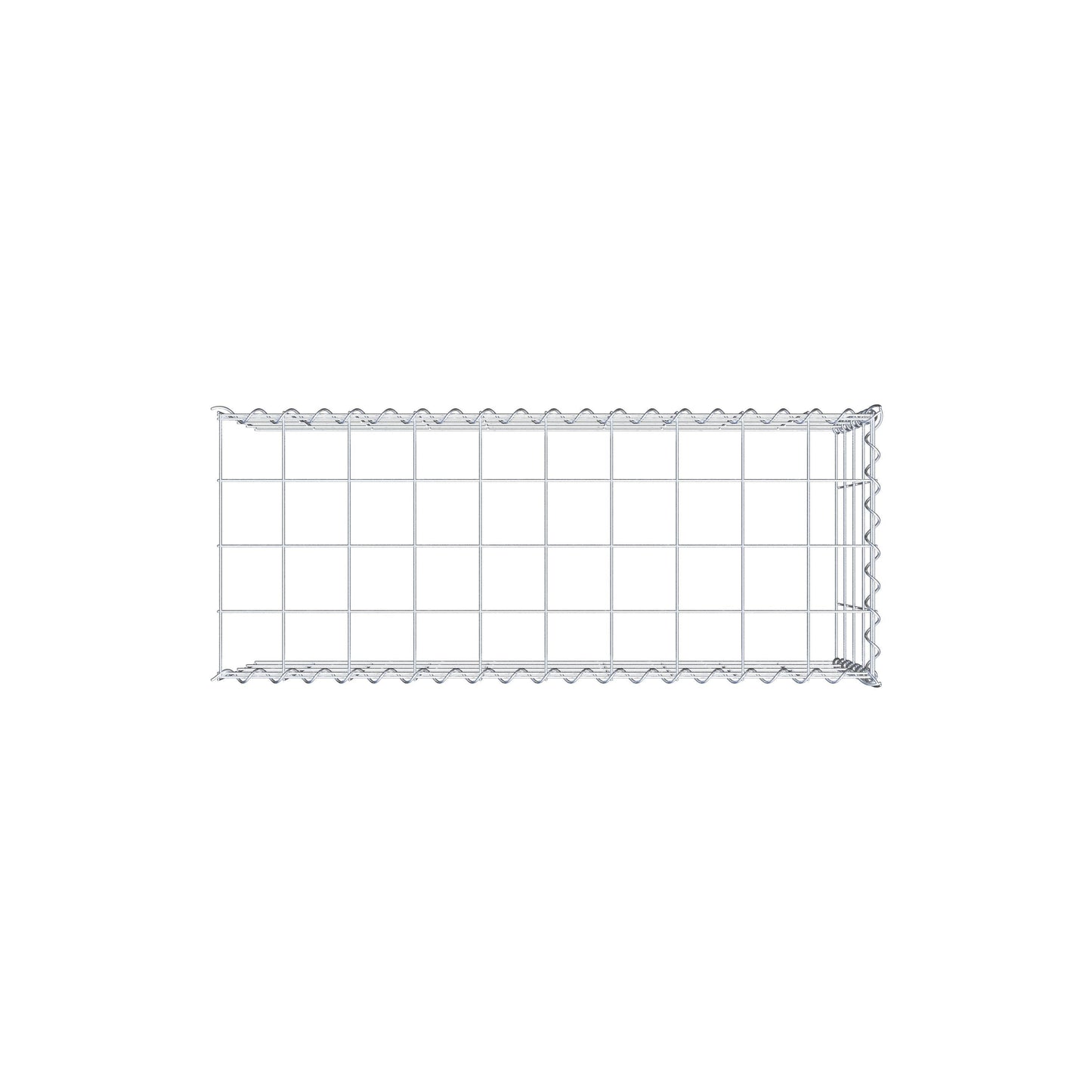 Extra gabion typ 4 100 cm x 40 cm x 40 cm (L x H x D), maskstorlek 10 cm x 10 cm, spiral