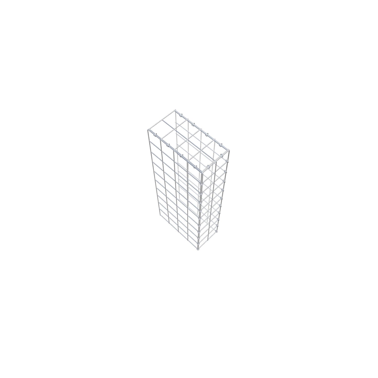 Fourche rapportée type 4 100 cm x 40 cm x 20 cm (L x H x P), mailles 10 cm x 10 cm, anneau C