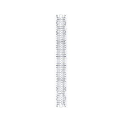 Colonne de gabion ronde 22 cm de diamètre, 200 cm de hauteur, maille 5 cm x 5 cm