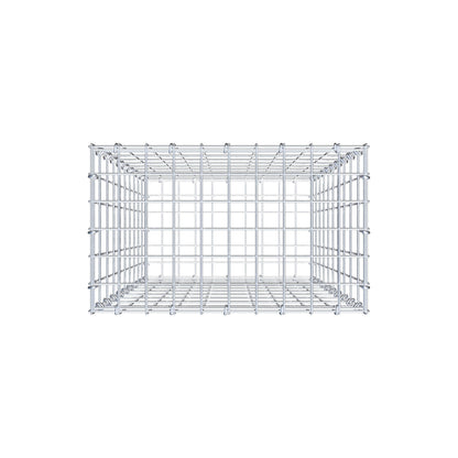 Gabião 100 cm x 50 cm x 30 cm (C x A x P), malhagem 5 cm x 10 cm, anel C