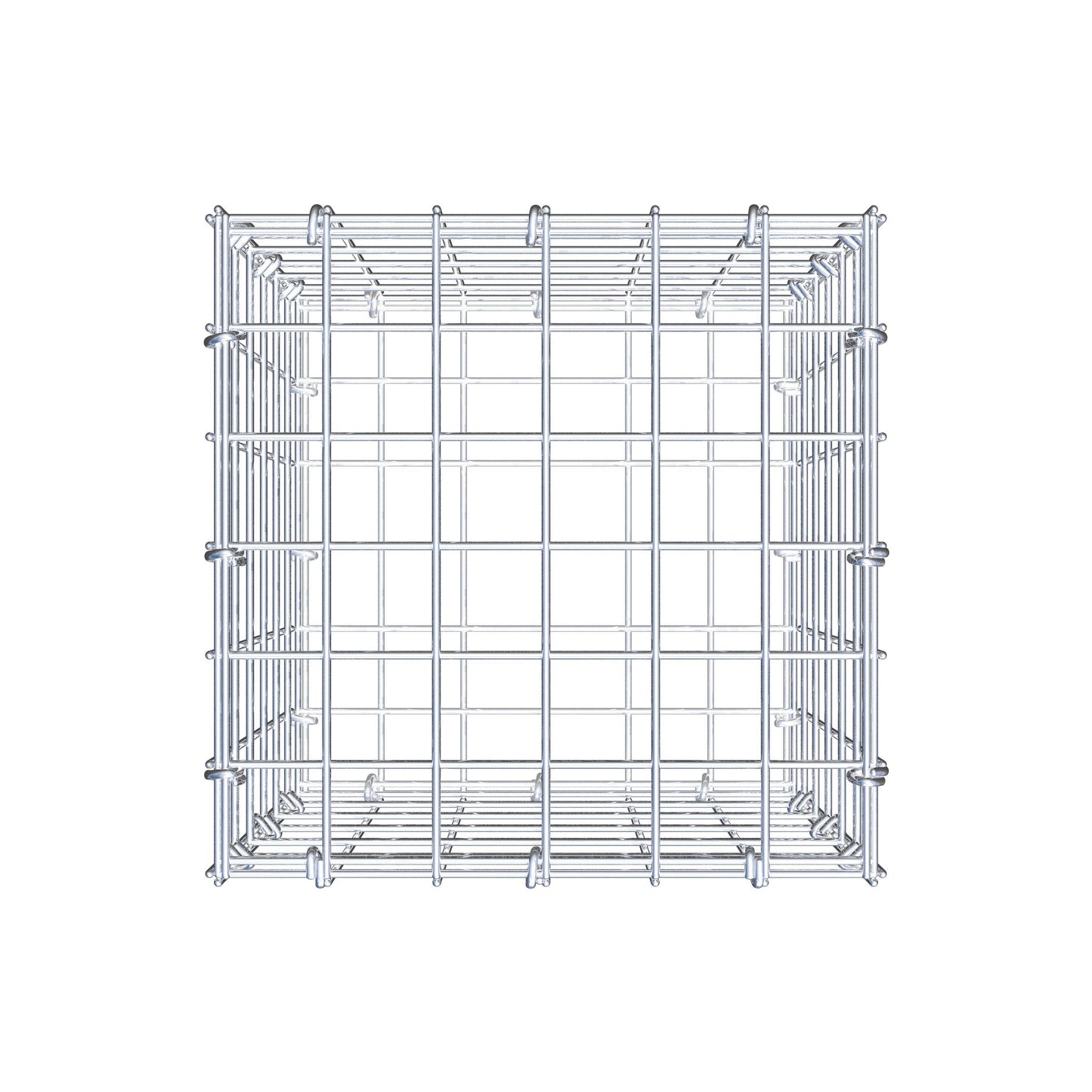 Gabion 30 cm x 30 cm x 30 cm (L x H x D), maskstorlek 5 cm x 5 cm, C-ring
