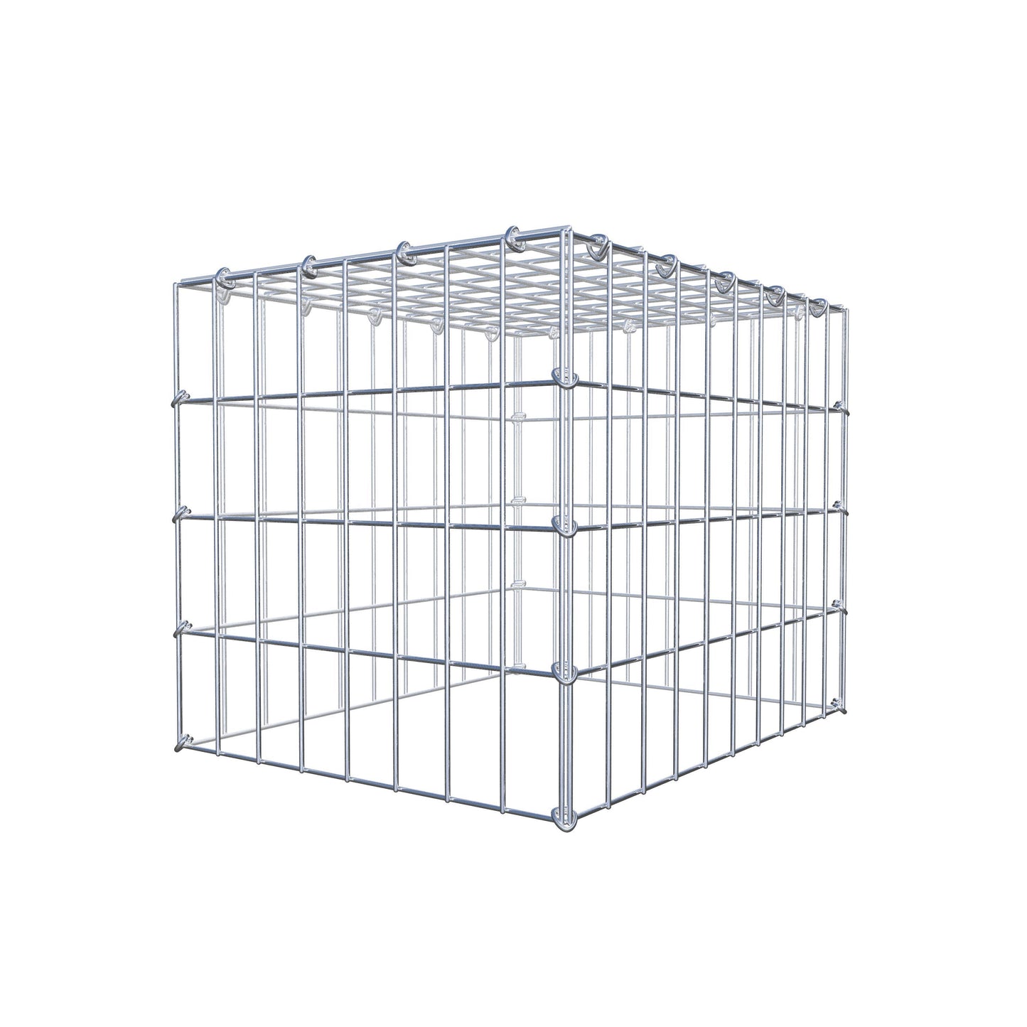 Monteret gabion type 3 50 cm x 40 cm x 40 cm (L x H x D), maskestørrelse 5 cm x 10 cm, C-ring