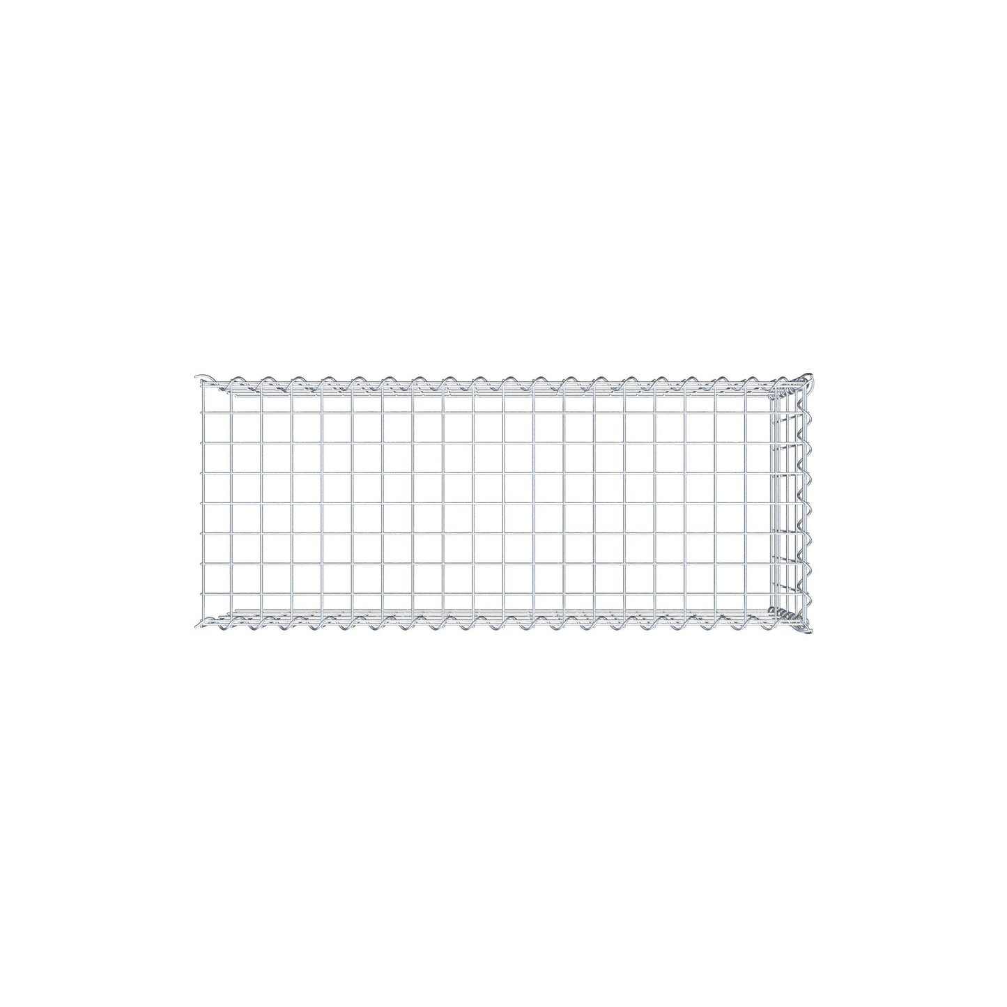 Gabion rapporté type 4 100 cm x 40 cm x 40 cm (L x H x P), mailles 5 cm x 10 cm, spirale