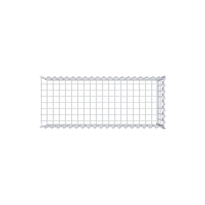 Gabion rapporté type 4 100 cm x 40 cm x 40 cm (L x H x P), mailles 5 cm x 10 cm, spirale