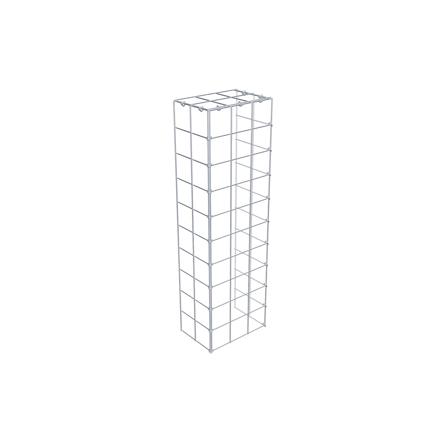 Mounted gabion type 4 100 cm x 20 cm x 30 cm (L x H x D), mesh size 10 cm x 10 cm, C-ring