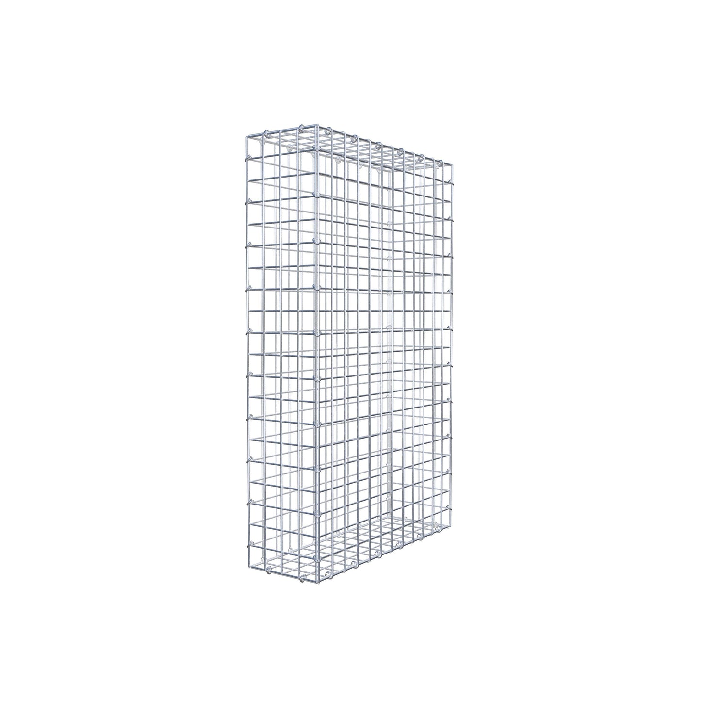 Gabbione 100 cm x 60 cm x 20 cm (L x H x P), maglia 5 cm x 5 cm, anello a C