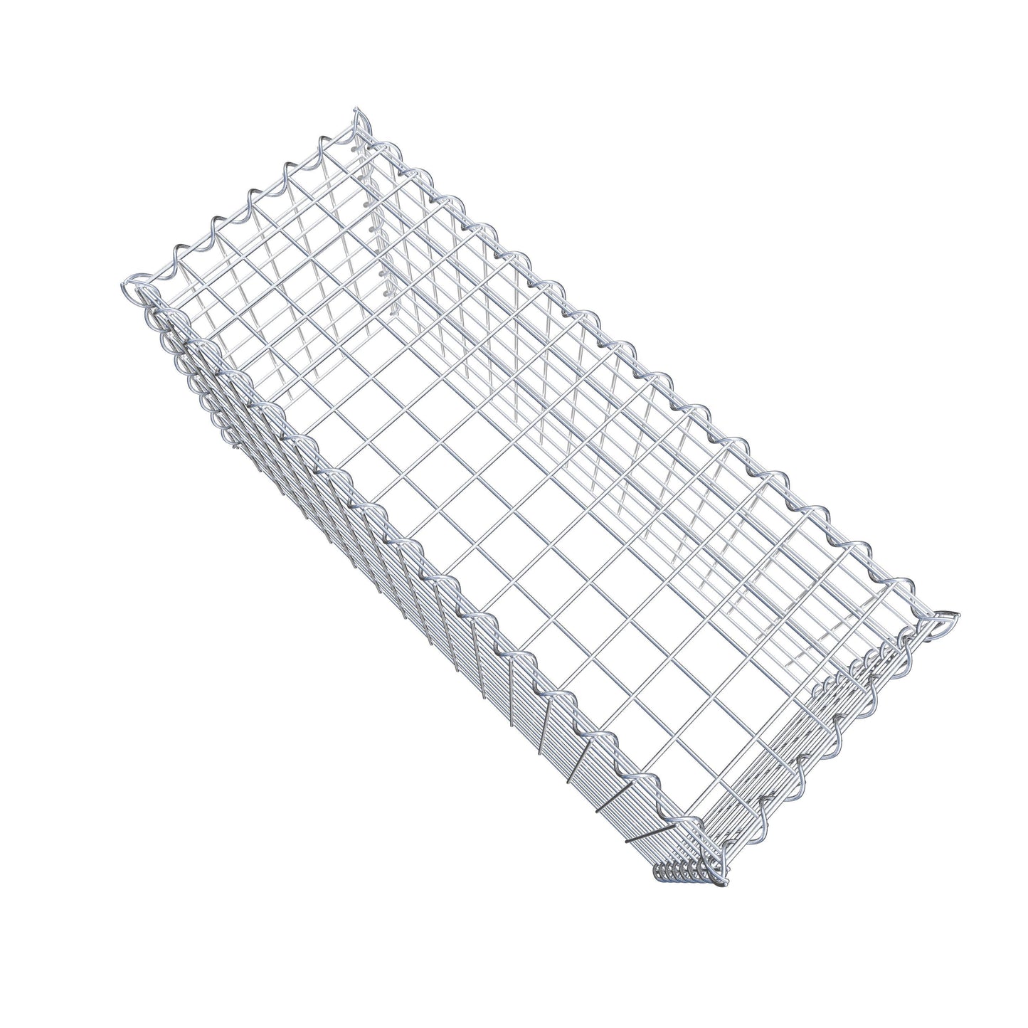 Gabião tipo 3 80 cm x 40 cm x 30 cm (C x A x P), malhagem 5 cm x 5 cm, espiral