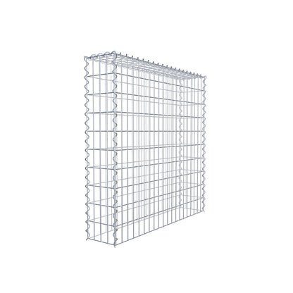 Opvokset gabion type 3 100 cm x 100 cm x 20 cm (L x H x D), maskestørrelse 5 cm x 10 cm, spiral