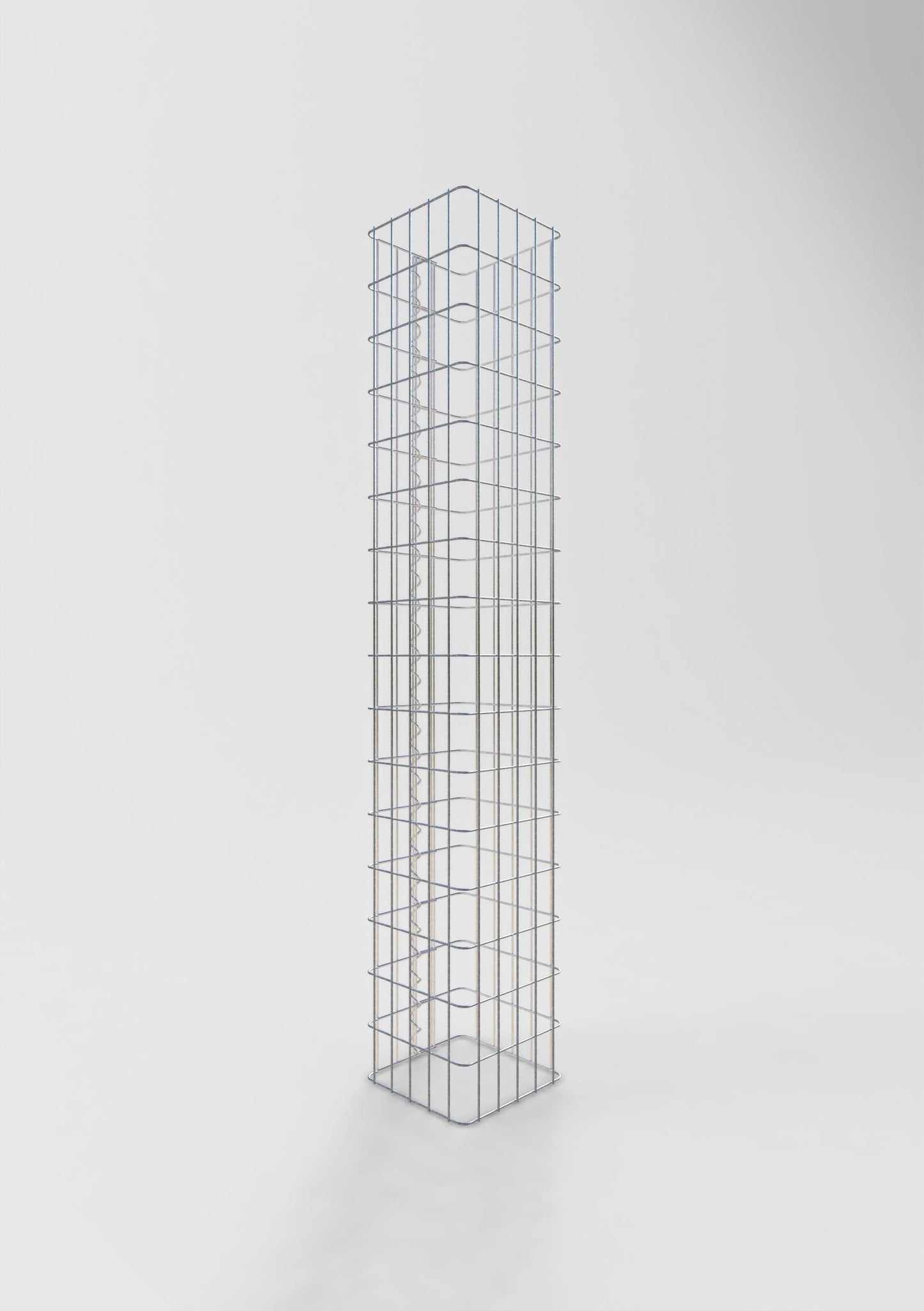 Gabionpelare vinkelrät 27 cm x 27 cm, 160 cm höjd, MW 5 cm x 10 cm